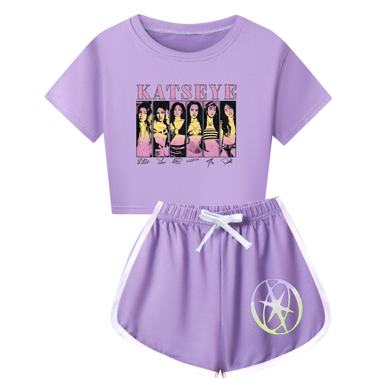 Baby Products Korea - Katseye Merch enfants t-shirt pantalon mode