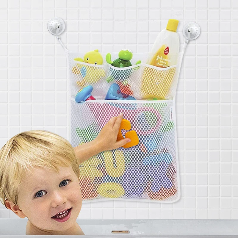 Baby Products For Bathing - Filet de rangement de jouets blancs